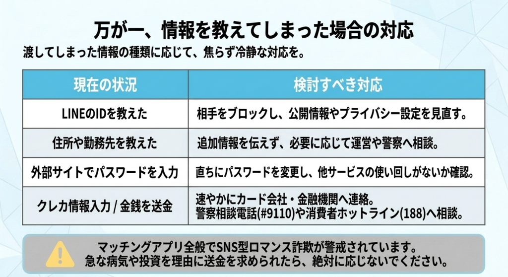 カフェでスマートフォンを見る女性の写真と、返信の遅さや顔写真の非公開だけで業者と決めつけず、外部サイトへの誘導や金銭の要求などから判断するための説明