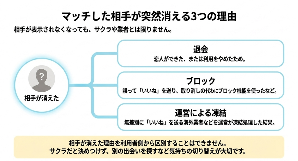 不自然に加工されたプロフィール写真、翻訳したような日本語、LINEなどへの誘導、投資や高額商品の勧誘といった不審な利用者の特徴を示した図解